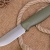 Нож HootF CPR, G10 оливковая, ножны – kydex, выпуклая линза