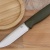 Нож OtusF N690, G10 оливковая, ножны – kydex, выпуклая линза