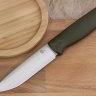 Нож OtusF N690, G10 оливковая, ножны – kydex, выпуклая линза - фото