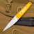 Нож TytoF ELMAX, G10 желтый ножны – kydex, выпуклая линза   