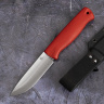 Нож HootF Elmax, G10 red, ножны – kydex, выпуклая линза - фото
