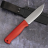 Нож HootF Elmax, G10 red, ножны – kydex, выпуклая линза - фото