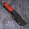 Нож HootF Elmax, G10 red, ножны – kydex, выпуклая линза - фото