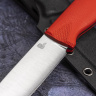Нож HootF Elmax, G10 red, ножны – kydex, выпуклая линза - фото