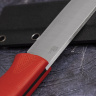 Нож HootF Elmax, G10 red, ножны – kydex, выпуклая линза - фото