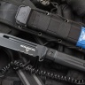 Тактический нож Feldjager AUS-8 Black Titanium Serrated - фото