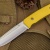 Нож BarnF N690, G10 желтая, ножны – kydex, выпуклая линза