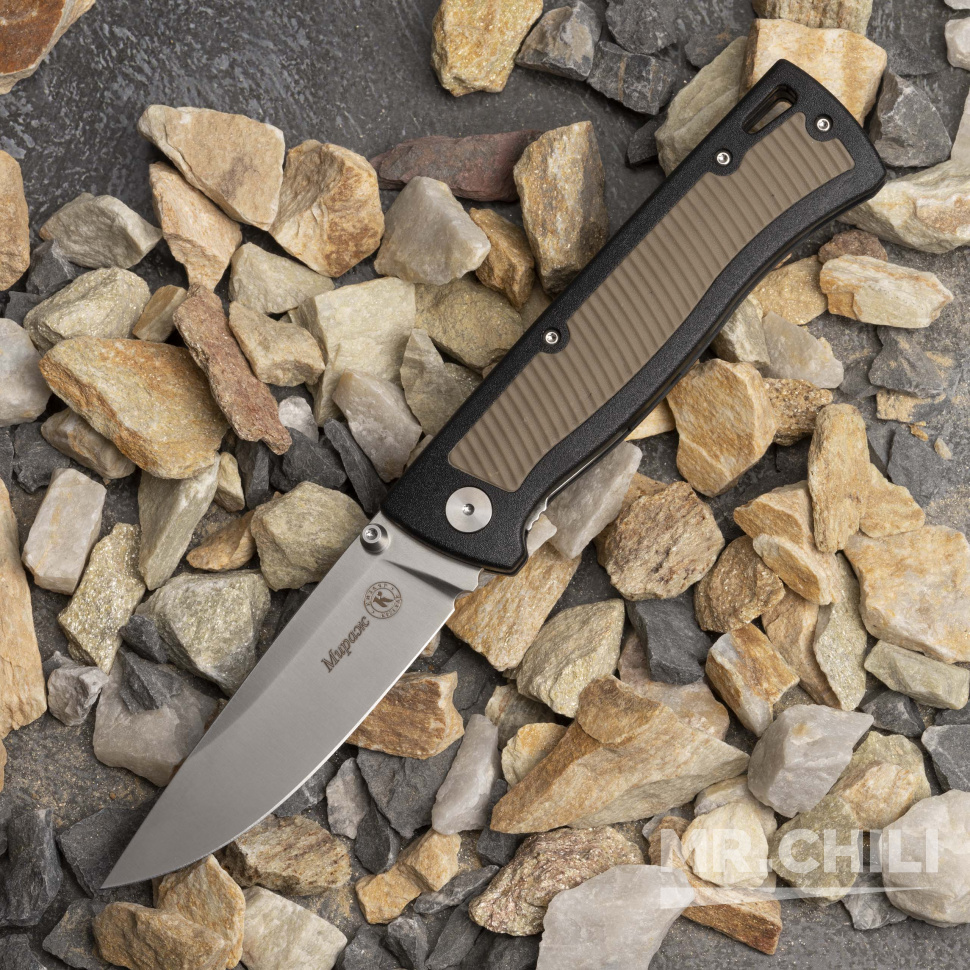 Складной нож "Мираж" D2 (песок) — купить по цене от 5 250 руб. руб. | Mrchili