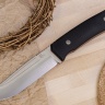 Нож BarnF N690, G10 черная, ножны – kydex, выпуклая линза - фото