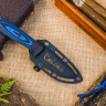 Туристический нож Colada AUS-10Co (Cryo) StoneWash Black-Blue G10 - фото