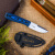Туристический нож Colada AUS-10Co (Cryo) StoneWash Black-Blue G10