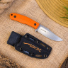 Туристический нож Asket AUS-10Co Orange StoneWash Kydex - фото