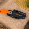 Туристический нож Asket AUS-10Co Orange StoneWash Kydex - фото