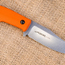 Туристический нож Asket AUS-10Co Orange StoneWash Kydex - фото