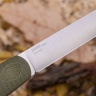 Нож NorthF финка "Грибок" N690, G10 оливковая, ножны – kydex, выпуклая линза - фото