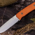 Нож BarnF N690, G10 оранжевая, ножны – kydex, выпуклая линза