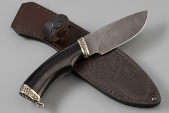 Нож "Разделочный" (дамасская сталь, литье, граб)