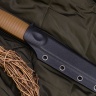 Нож NorthSF финка "Бочонок" CPR, G10 песчаная, ножны – kydex, выпуклая линза - фото
