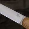 Нож NorthSF финка "Бочонок" CPR, G10 песчаная, ножны – kydex, выпуклая линза - фото