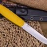 Нож NorthF финка "Грибок" N690, G10 желтая, ножны – kydex, выпуклая линза - фото