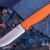 Нож HootF CPR, G10 оранжевая, ножны – kydex, выпуклая линза