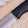 Нож OtusF N690, G10 черная, ножны – kydex, выпуклая линза - фото