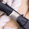 Нож OtusF N690, G10 черная, ножны – kydex, выпуклая линза - фото