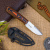 Туристический нож Colada Elmax (Cryo) StoneWash Black-Orange G10