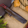 Туристический нож Forester Elmax Cryo Satin Black-Red G10 - фото