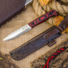 Туристический нож Forester Elmax Cryo Satin Black-Red G10 - фото