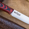 Туристический нож Forester Elmax Cryo Satin Black-Red G10 - фото