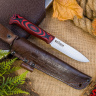 Туристический нож Forester Elmax Cryo Satin Black-Red G10 - фото