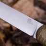 Нож NorthSF финка "Бочонок" CPR, G10 песчано-оливковая, ножны – kydex, выпуклая линза - фото