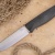 Нож OtusF N690, микарта черная, ножны – kydex, выпуклая линза