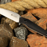 Туристический нож (EDC) Vran N690 StoneWash Black - фото