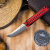 Складной нож Whisper CPM S35VN StoneWash Red, на подшипнике
