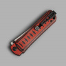 Складной нож Whisper CPM S35VN StoneWash Red, на подшипнике - фото