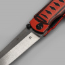Складной нож Whisper CPM S35VN StoneWash Red, на подшипнике - фото