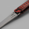 Складной нож Whisper CPM S35VN StoneWash Red, на подшипнике - фото