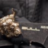 Нож "Bull" black s/w, темляк, бусина - фото
