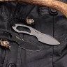 Нож "Bull" stonewash, темляк, бусина - фото