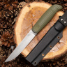 Нож NORTH (финка грибок) elmax, G10, оливковая - фото