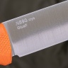 Нож OtusF N690, G10 оранжевая, ножны – kydex, выпуклая линза - фото