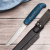 Нож NORTH (финка грибок) elmax, G10, черно-синяя