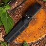Нож NorthSF финка "Бочонок" ELMAX, G10 пес/оливк, ножны – kydex, выпуклая линза - фото