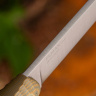 Нож NorthSF финка "Бочонок" ELMAX, G10 пес/оливк, ножны – kydex, выпуклая линза - фото