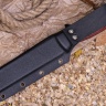 Нож OtusF CPR, G10 черно-красная, ножны – kydex, выпуклая линза - фото