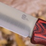 Нож OtusF CPR, G10 черно-красная, ножны – kydex, выпуклая линза - фото