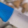 Нож OtusF CPR, G10 синяя, ножны – kydex, выпуклая линза - фото