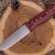 Нож OtusF N690, G10 черно-красная, ножны – kydex, выпуклая линза